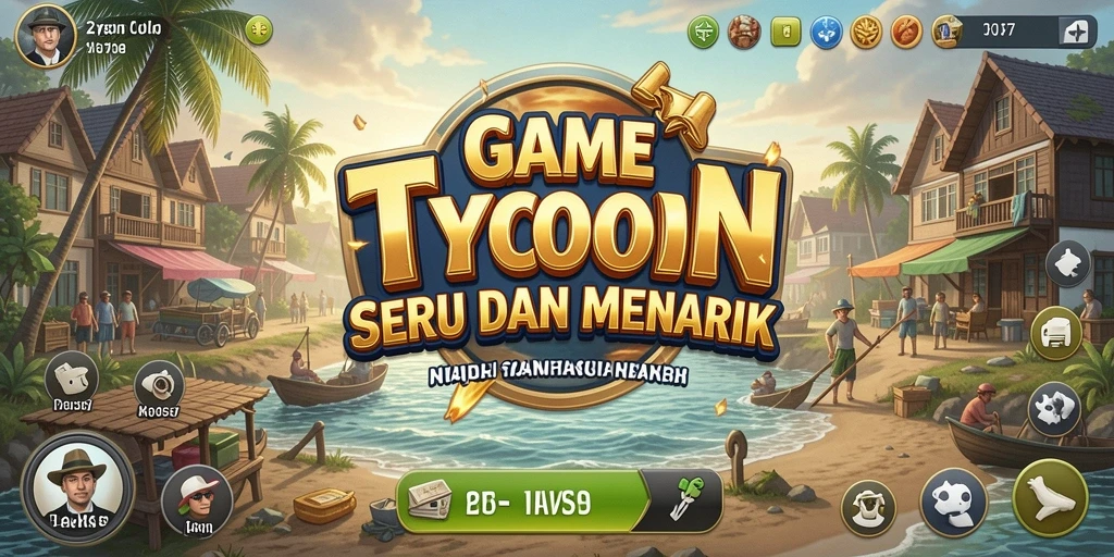 Tampilan gameplay seru dan interaktif di 2757, dunia Tycoon yang menarik.