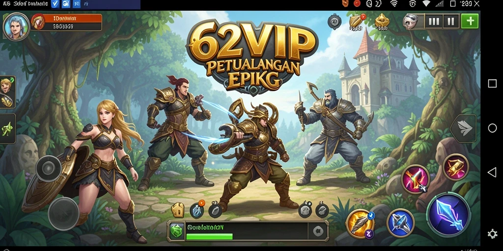 Tampilan gameplay 62VIP yang mendebarkan dan penuh aksi.