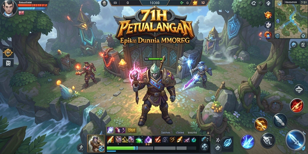 Tampilan gameplay yang mendebarkan di dunia MMORPG.