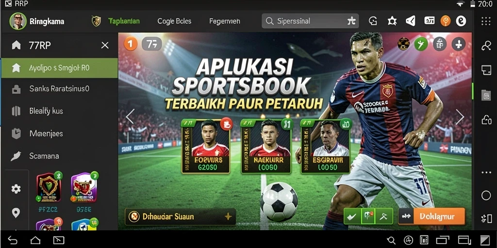 Tampilan seru dari gameplay taruhan di 77RP.