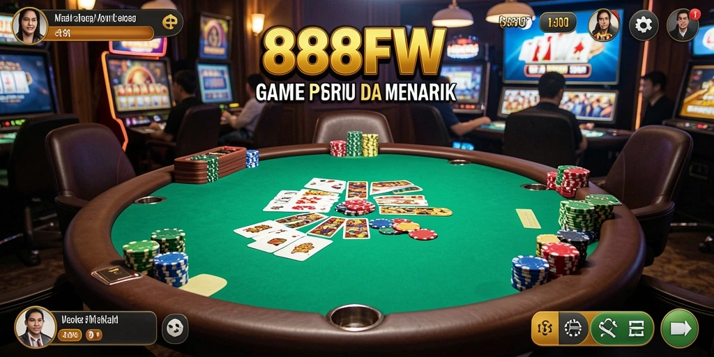 Tampilan gameplay poker yang menarik di 888FW.