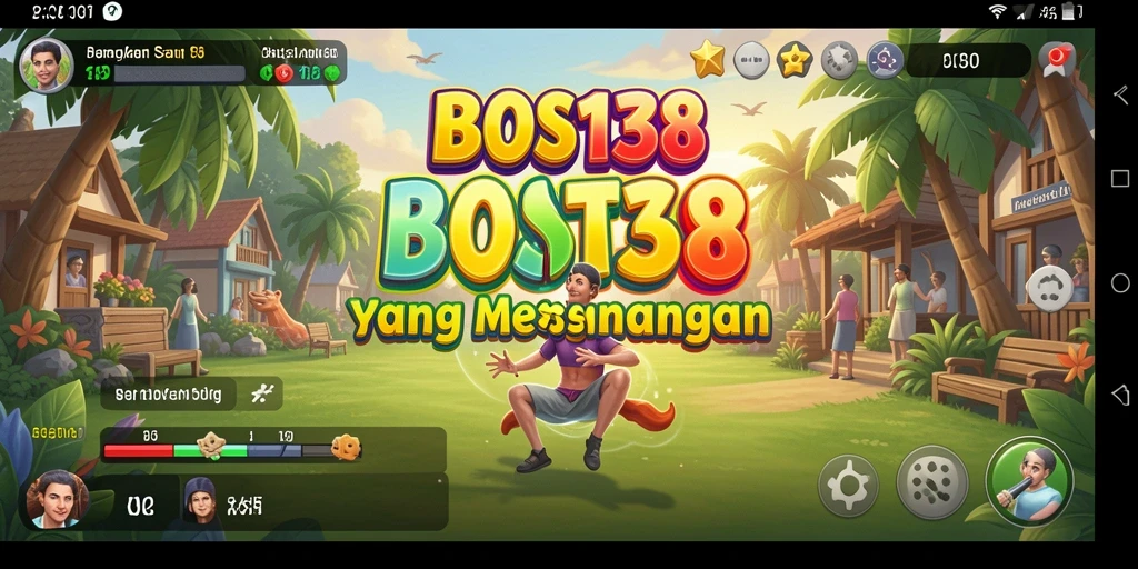 Tampilan gameplay menarik dan penuh warna dari BOS138.