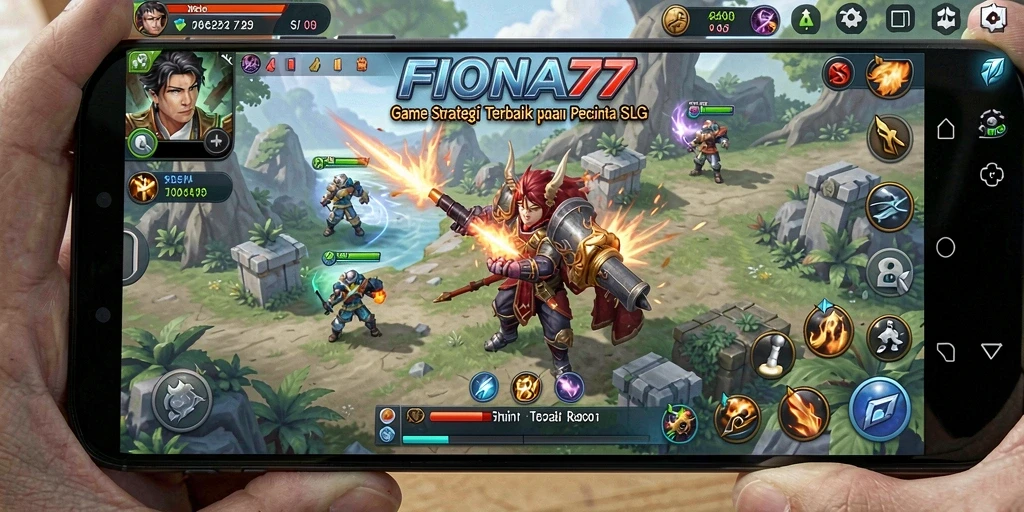 Tampilan seru dari gameplay SLG FIONA77 yang penuh strategi.