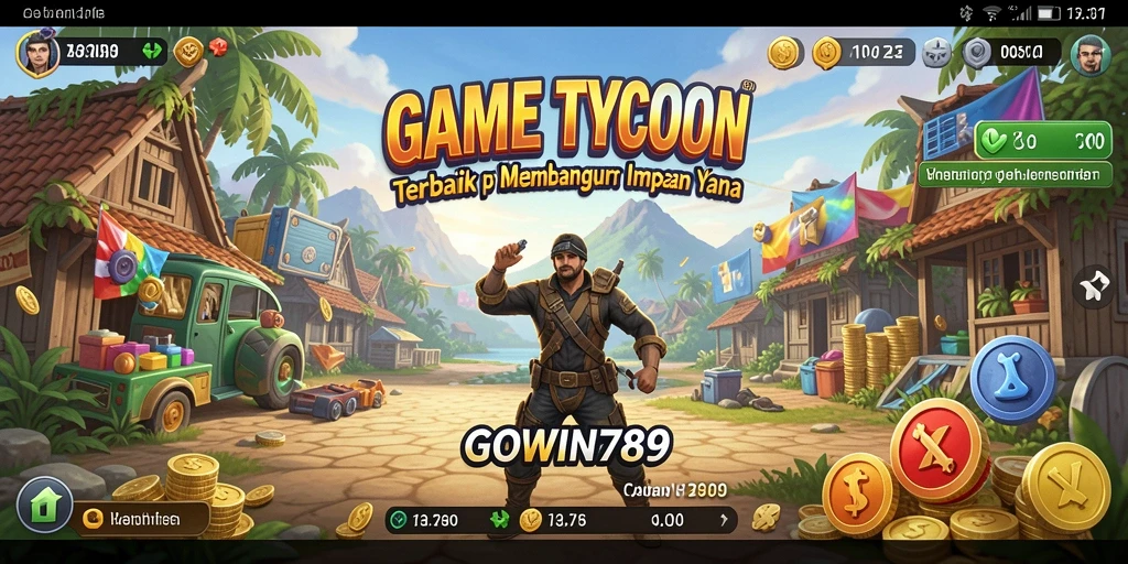 Gameplay seru GOWIN789 dengan tantangan manajemen bisnis yang menarik.