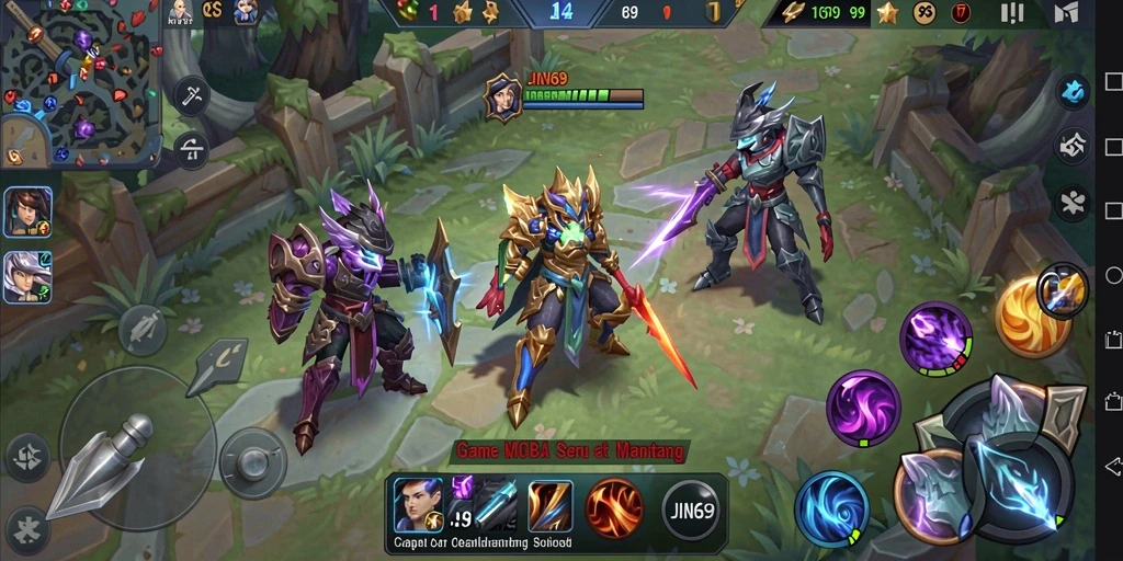 Gameplay menarik dari JIN69 dengan pertarungan epik.