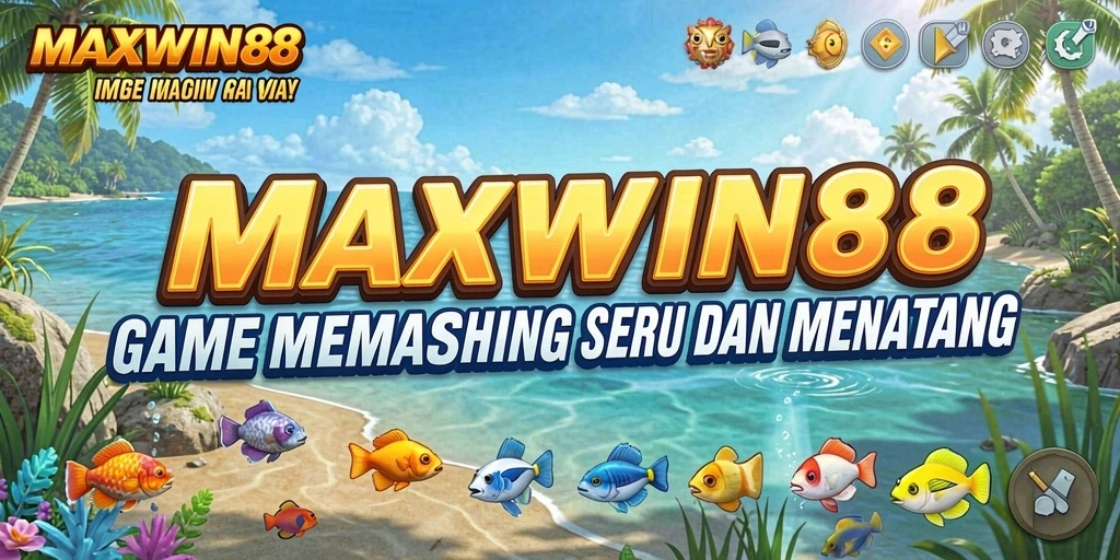 Screenshot gameplay <strong>MAXWIN88</strong> menunjukkan suasana memancing yang dinamis.