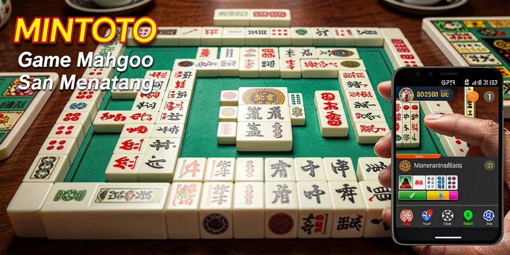 Tampilan screenshot MINTOTO menampilkan gameplay Mahjong yang seru dan penuh warna.