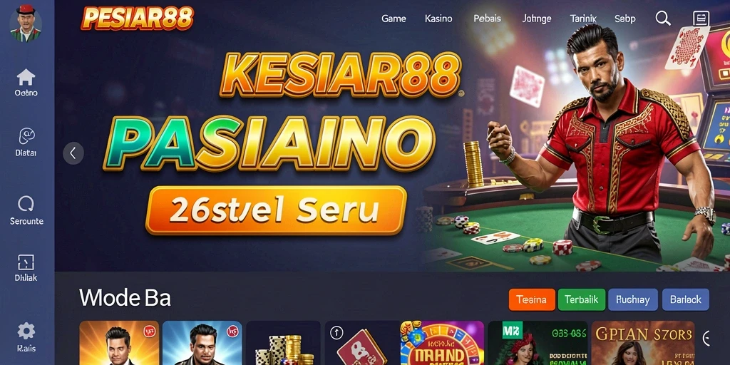 Tampilan gameplay kasino yang menarik dan mendebarkan di PESIAR88.