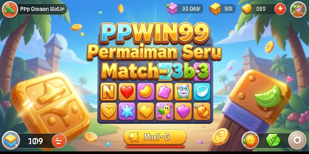 Gameplay seru mencocokkan objek dalam PPWIN99.