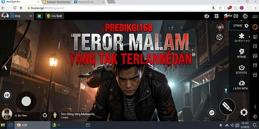 Tampilan gameplay PREDIKSI168 dengan suasana horror yang mencekam.