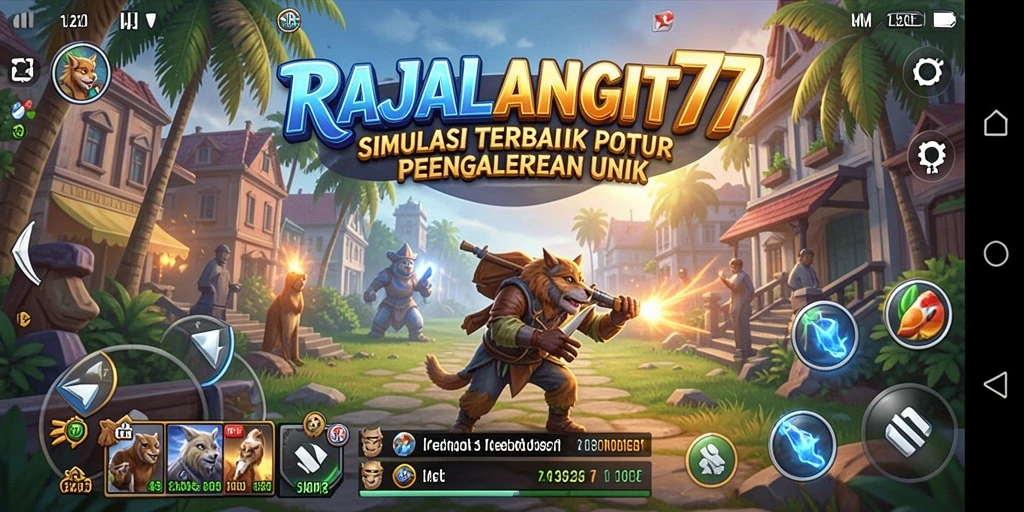 Tampilan gameplay unik dalam RAJALANGIT77 yang menarik.