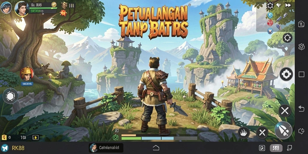 Tampilan gameplay mendebarkan di dunia Open World yang luas.