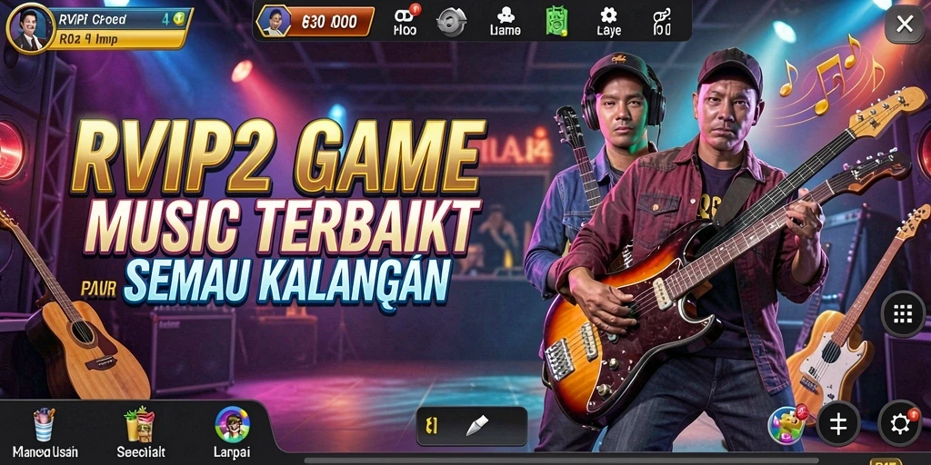 Tampilan gameplay <strong>RVIP2</strong> dengan interaksi musik yang menarik.