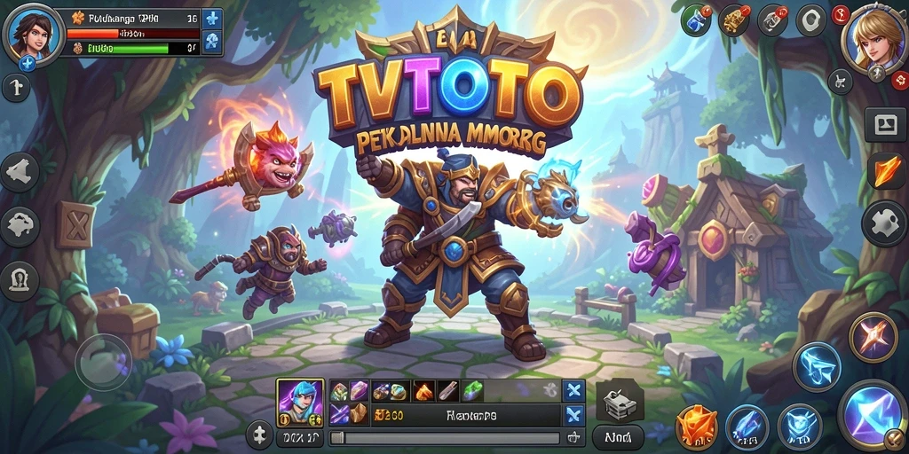 Screenshot utama TVTOTO menampilkan aksi seru dalam gameplay MMORPG.