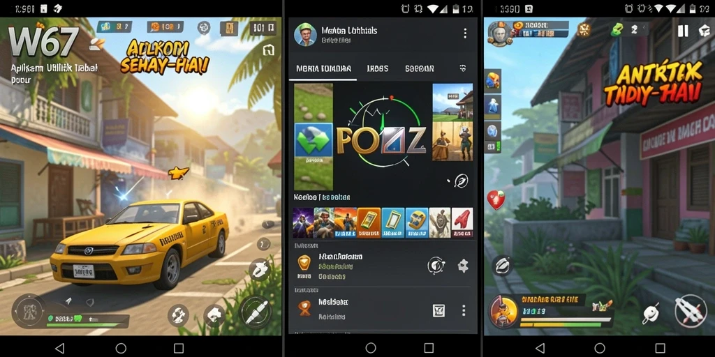 Tampilan utama W67 yang menampilkan fitur pengingat dan catatan.