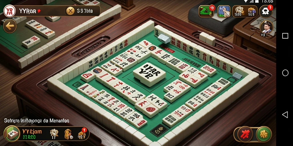 Screenshot utama YYRR menampilkan aksi seru permainan Mahjong.